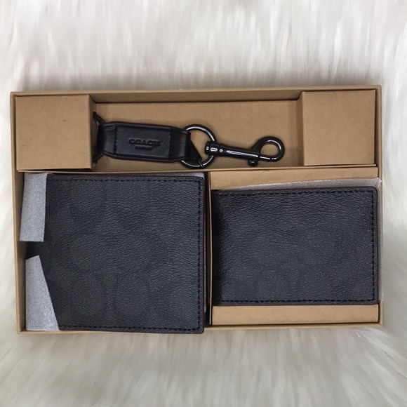 Coach Boxed 3 In 1 Wallet Gift Set In Signature Canvas - Picture 4 of 12